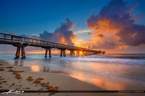 Pompano Beach Pier Sunrise | HDR Photography by Captain Kimo