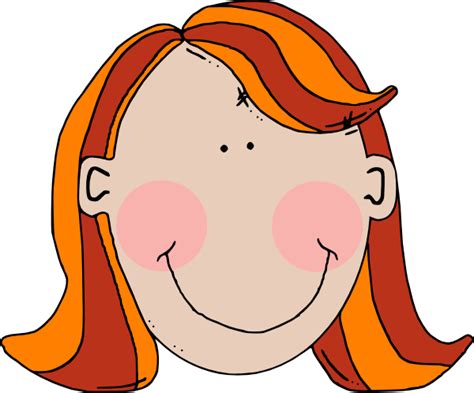 Teenage Girl Cartoon Face Clip Art at Clker.com - vector clip art ...