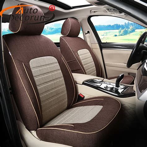 AutoDecorun Linen Fabric Covers Seat for Peugeot 308 SW Car Accessories ...