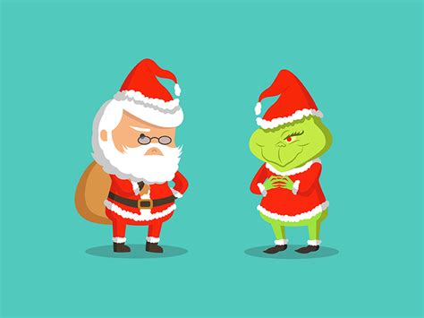 Team Santa or team Grinch? by Wider View on Dribbble