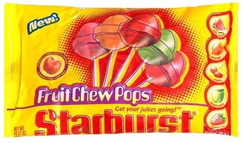 Starburst Original Fruits Fruit Chew Pops - 10.37 oz, Nutrition ...