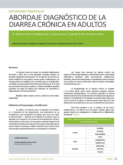 Diarrea Crónica - Diagnóstico | PDF