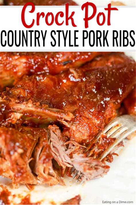 Country Style Pork Ribs (Crock Pot Recipe with VIDEO!)