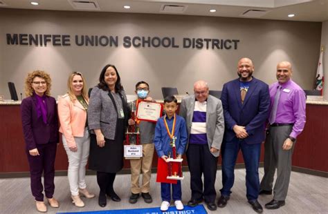 Menifee Union School District recognizes two students for Spelling Bee achievement - Canyon Lake ...