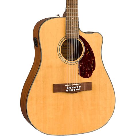 Fender CD-140SCE 12-String Dreadnought Acoustic-Electric Guitar Natural ...