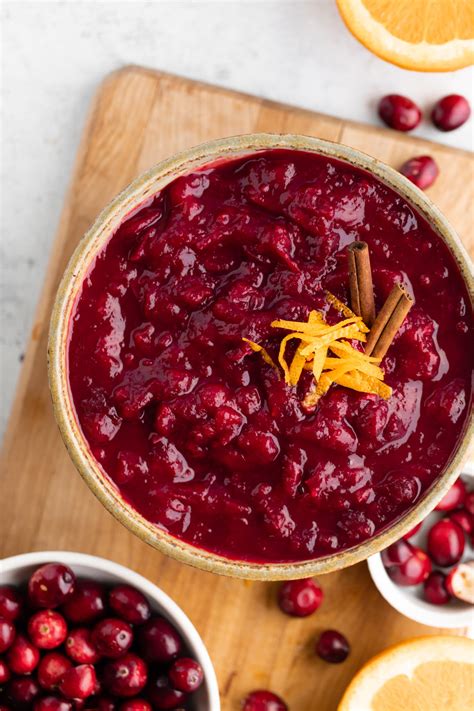 Healthy Homemade Cranberry Sauce | Holiday Side Dishes - All the Healthy Things