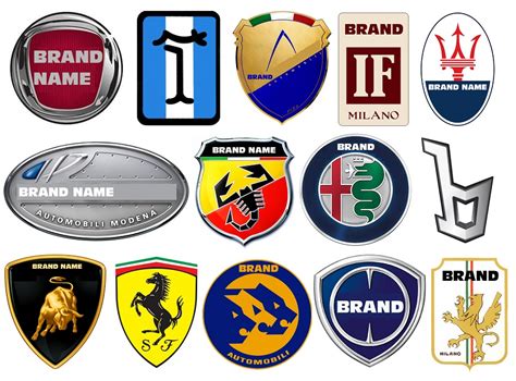 List Of ITALIAN Car BRANDS Symbols Logos Decal Set | lupon.gov.ph