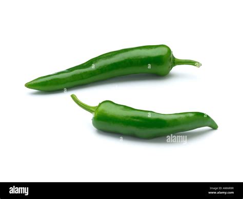 green chilli peppers Stock Photo - Alamy