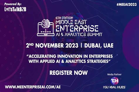 6th Middle East Enterprise AI & Analytics Summit 2023 – UAE Edition | The Global Hues