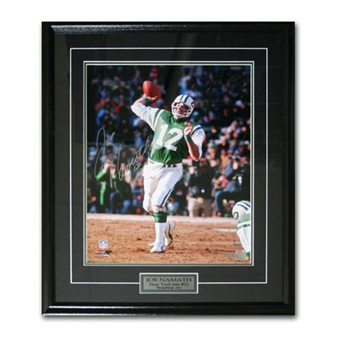 Joe Namath // Framed Autograph Display - Autograph Authentic PERMANENT ...