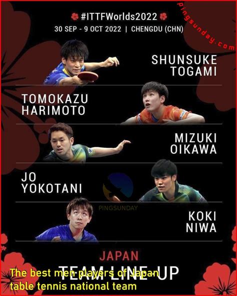 Japanese national table tennis male players - PingSunday