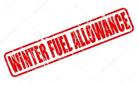 WINTER FUEL ALLOWANCE red stamp text — Stock Vector © pockygallery ...