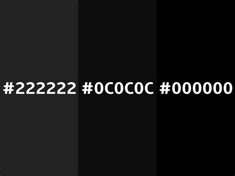 Hex 222222 color