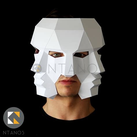 Three Face Mask Make This 3D Mask With This PDF Download and - Etsy UK