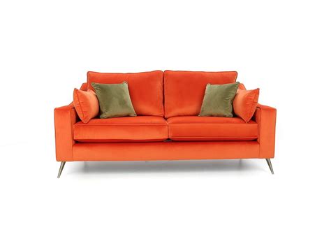 Cousins Dundee Hopsack Mineral 73189 Fabric 3 Seater Sofas Joseph 3 seater sofa - type A Accent ...