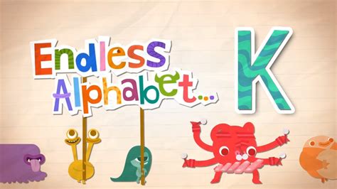 Endless Alphabet A to Z - Letter K - KAZOO, KIND | Originator Games - YouTube