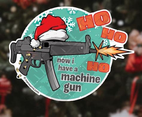 Die Hard Now I Have A Machine Gun Ho Ho Ho MP5 Sticker | Etsy