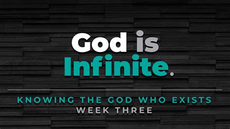 God is Infinite — Redeemer Fellowship | St. Charles, Illinois