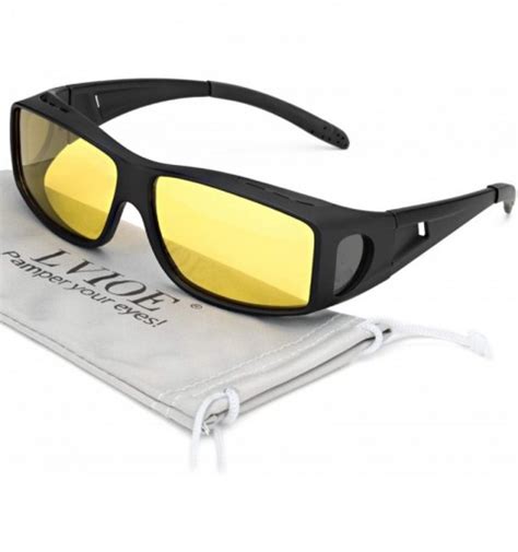 Glasses Prescription Polarized Driving - Matte Black Frame/ Yellow Lens Night-vision Glasses ...