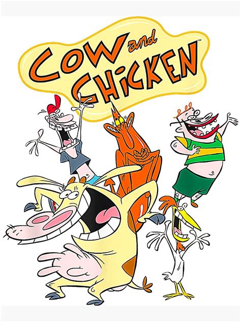 "Cartoon Network Cow and Chicken CharacterCartoon Network Cow and Chicken Character" Art Print ...