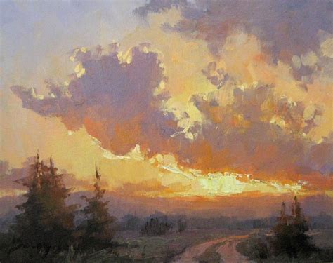 Plein Air Artists International: Sunset Painting $0.99 Ebay bidding, Becky Joy