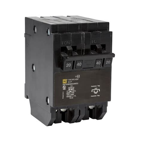 Square D Homeline 20-Amp/40-Amp 2-Pole Quad Circuit Breaker at Lowes.com