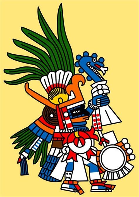 Huitzilopochtli Ancient Mythology, Mythology Art, Native Art, Native American Art, Aztec ...