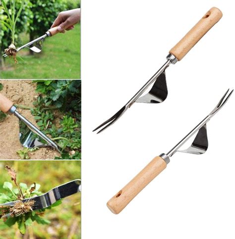 2 PCS hand weeder weeder tool garden tool stainless steel weed cutter weed weeder root weeder ...