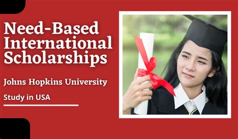 Need-Based International Scholarships at Johns Hopkins University, USA