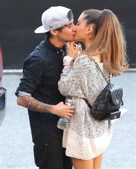 ARIANA GRANDE and Jai Brooks Kisses Outside 2014 iHeartradio Awards – HawtCelebs