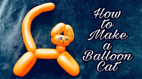 How to Make a Balloon Cat - YouTube