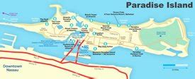 Paradise Island Map | Bahamas | Detailed Maps of Paradise Island