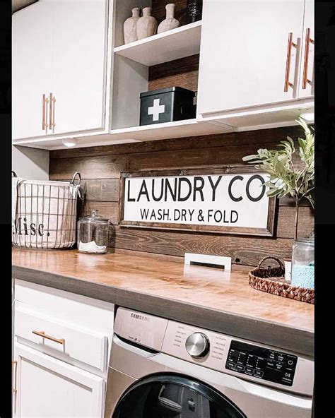 White Laundry Storage Cabinets With Open Shelves - Soul & Lane