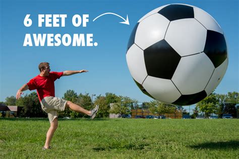 Giant Inflatable Soccer Ball: 6 feet in diameter!