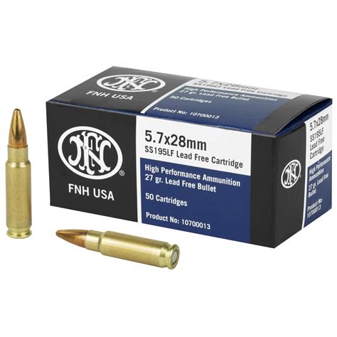 FN Self Defense 5.7x28mm Ammo 27gr SS195 Hollow-Point 50 Rounds