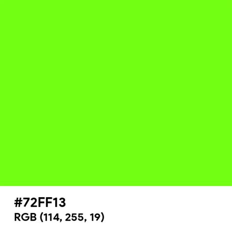 Electric Green color hex code is #72FF13