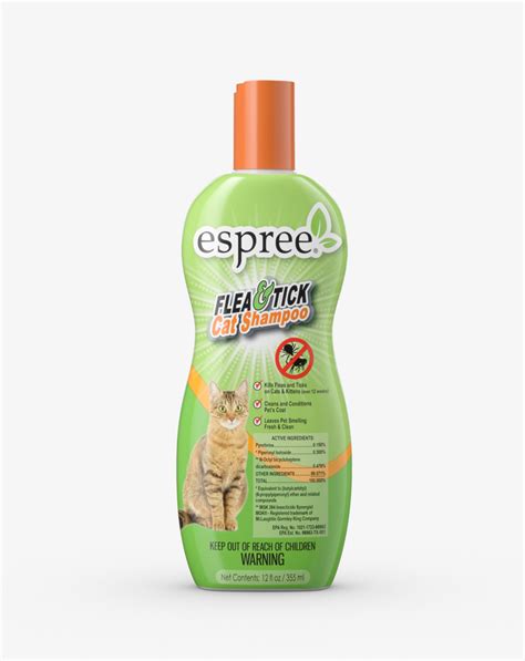 Flea shampoo for cats kills fleas and ticks while cleaning and conditioning coats | Espree