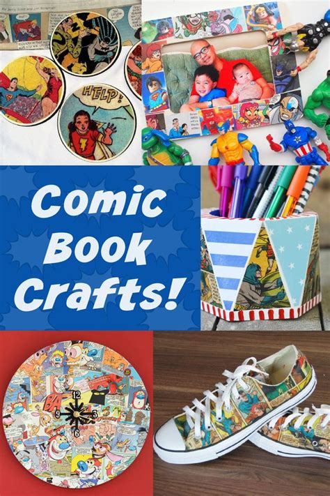 Cool Comic Book Crafts Made With Mod Podge