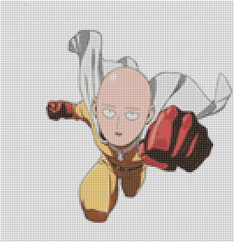 Saitama One punch man cross stitch pattern by Nenetchy on DeviantArt