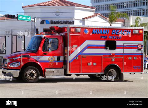 Miami Beach Florida,Alton Road,Miami Beach,Fire Rescue,red,emergency ...