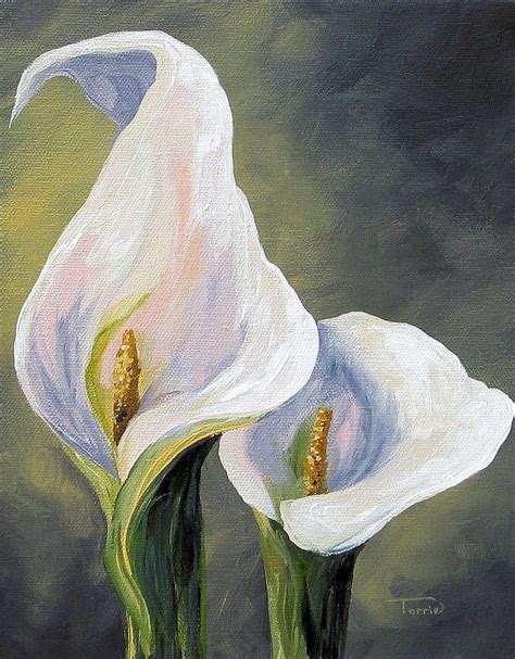 Claudia's Calla Lilies Painting by Torrie Smiley