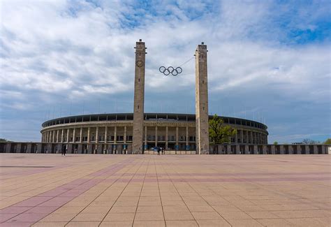 HD wallpaper: architecture, berlin olympic stadium, fussballstadtion ...