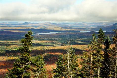 Adirondack Mountains in Fall Stock Image - Image of countryside ...