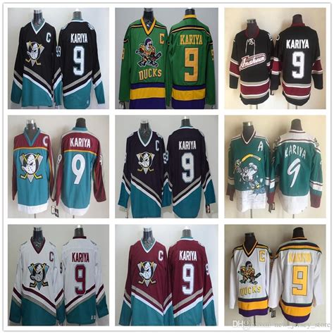 Discount Mighty Ducks Movie 9 Paul Kariya Jersey Ice Hockey Sport ...