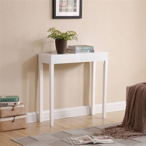 AC Pacific Amy Wood Console Table, White - Walmart.com