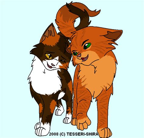 Firestar and Spottedleaf by xXTwistedRainbows on DeviantArt