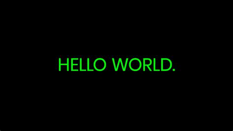 Hello world!