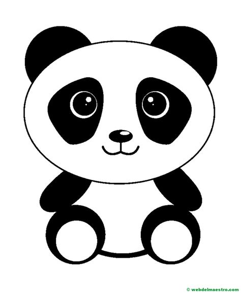 Dibujo de oso panda - Web del maestro