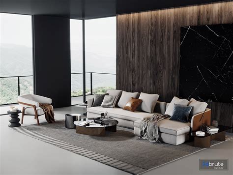 Modern sofa 3d model Buy Download 3dbrute