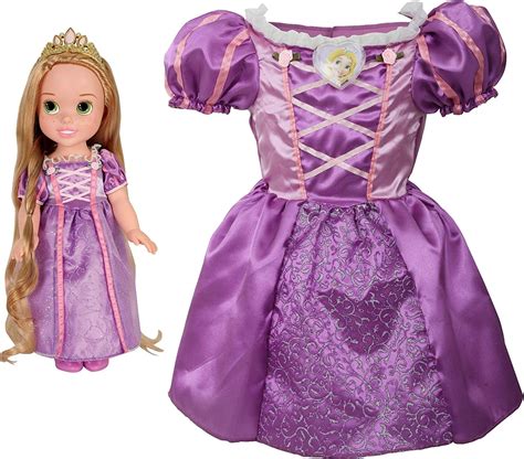 Disney Princess Rapunzel Toddler Doll & Girl Dress Gift Set - Walmart.com - Walmart.com